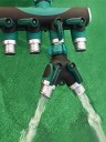 Répartiteur d'eau de jardin pour robinet 2 voies 3/4" 20,7 × 12,1 cm répartiteur de tuyau en métal avec régulation du débit pour l'irrigation 3