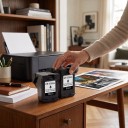 Repasowane inkoustowe kartridże HP 305XL Zestaw 2x Czarna 18 ml Na 600 stron Z chipem Do HP DeskJet 2700 2720 4110 4120 i Envy 6020 2