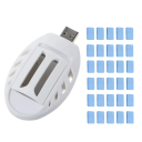 Repelent USB împotriva țânțarilor cu încălzitor de bețișoare de tămâie 8,5 × 5 cm, repelent electric cu 30 de pernuțe de schimb pentru insecte 1