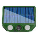 Repelente de animais ultrassónico solar 94 × 74 × 30 mm À prova de água IP66 Luz LED contra gatos cães ratos pássaros Sensor de movimento Jardim 9