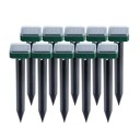Repelente de plagas ultrasónico solar 10 uds. 2
