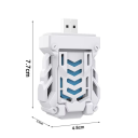 Repelente elétrico portátil USB recarregável contra mosquitos Mini apanhador de insetos Repelente sem fios para exterior Camping Caminhadas Jardim 7