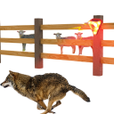 Repelente solar de animales con sonido de ladrido de perro 129 dB y luces LED intermitentes IP65 plástico rojo para protección de jardín y terreno 3