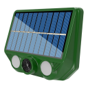 Repelente solar ultrasónico para animales, 94 × 74 × 30 mm, resistente al agua, IP66, luz LED, antigatos, perros, ratones y pájaros, sensor 1