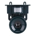 Repelente ultrasónico de animales con sensor de movimiento panel solar frecuencia ajustable 12–30 kHz plástico azul oscuro para jardín 3