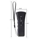 Repelente ultrasónico LED para perros de 9 V, dispositivo de entrenamiento portátil antiladridos, repelente láser para perros, silenciador 7