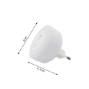 Repelente ultrassónico de mosquitos com luz nocturna 5×5×4,3 cm Tomada inteligente de frequência da UE Repelente para quarto Dispositivo interior 100–240 V 6