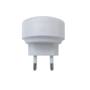 Repelente ultrassónico de mosquitos com luz nocturna 5×5×4,3 cm Tomada inteligente de frequência da UE Repelente para quarto Dispositivo interior 3