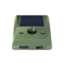 Repelente ultrassónico solar de pombos com luz LED IP58 à prova de água Dispositivo electrónico piscante de afastamento de aves Protecção de jardim 6