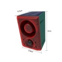 Repellente solare per animali con sensore di movimento 5–8 m suono di abbaiare di cane e LED lampeggianti batteria Li-ion 1200 mAh ABS per protezione del giardino 5