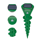 Repellente solare per talpe con picchetti vibranti IP65 Repellente ad ultrasuoni contro serpenti e arvicole Dispositivo da giardino con 3 modalità 450 m² di copertura 3