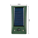 Repellente ultrasonico solare per piccioni con luce LED IP58 Impermeabile Elettronico spaventapasseri lampeggiante Protezione da parassiti 4