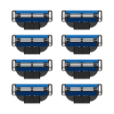 Replacement Shaving Heads 8 pcs Replacement Blade for Shaving Machine Triple Blade 2