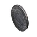 Replica van een 19e-eeuwse herdenkingsdollarmunt van 3,8 cm uit de VS, 1878, 1879 Verzilverde metalen munt van de Verenigde Staten van Amerika 3