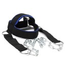 Reposacabezas acolchado con cadena de acero para fortalecer el cuello y la parte superior de la espalda, adecuado para entrenamiento físico o rehabilitación. 1