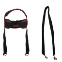 Reposacabezas ajustable para fortalecer el cuello sin cadena con acolchado y correas para un entrenamiento seguro en el gimnasio o en casa. 1
