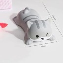 Reposamuñecas ergonómico con forma de gato 125 x 65 mm Relleno de silicona Diseño bonito Soporte para la mano al trabajar con un ordenador 2