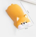 Reposamuñecas ergonómico con forma de perro 125 x 60 mm Relleno de silicona Aspecto bonito Para escribir, dibujar y trabajar en el ordenador 2