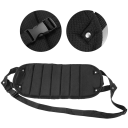 Reposapiés de viaje para avión, hamaca portátil de 43 x 19 cm con espuma viscoelástica para colgar los pies, ideal para avión, coche, tren y oficina. 5