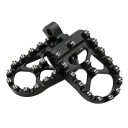 Repose-pieds de moto 57 × 88 mm rotatifs 360° trou de montage 10 mm unicolores universels pour la plupart des motos 2