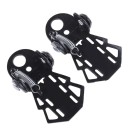 Repose-pieds pour passagers de vélo pliables 5 x 9 cm structure métallique noire pour roue arrière sous le siège 2