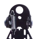 Repose-pieds pour passagers de vélo pliables 5 x 9 cm structure métallique noire pour roue arrière sous le siège 6