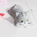 Repose-poignet ergonomique en forme de chat 125 x 65 mm Remplissage en silicone Design mignon Support de main lorsque vous travaillez 2