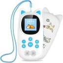 Reproductor MP3 Infantil con Orejas 32 GB Bluetooth 5.0 Pantalla de 1,44 Pulgadas Altavoz y Radio FM, además de Podómetro y Grabadora 1