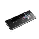 Reproductor MP3 MP4 negro con Bluetooth 5.0 Pantalla de 1,8&quot; Radio FM Ranura para tarjetas SD de hasta 128 GB Control táctil Vídeo Libros electrónicos 1