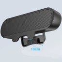 Reproductor voor PC soundbar 10 W stereo HD met volumeregeling USB A en USB C 20 x 3 x 6,5 cm ABS zwart met klem voor monitor en laptop 5
