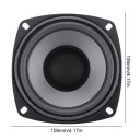 Reproduzidor HiFi coaxial de 4" para automóvel 400 W 4 Ω Reproduzidor de graves de amplo espectro Corpo metálico Suspensão em borracha Montagem 2