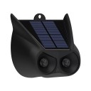 Répulseur ultrasonique de nuisibles avec lumière clignotante rouge Recharge solaire ABS noir pour la protection du jardin et des animaux domestiques 4