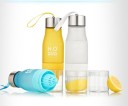 Reseflaska för dryck med citrusjuicer 650 ml Sil och fruktbehållare i nedre delen Lock med handtag Plast 24 x 7 x 5,6 cm 10