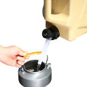 Réservoir d'eau portable de 12l Transporteur à grande capacité Sans fuite Accessoire de randonnée en plein air Camping Pique-nique Différentes couleurs 6