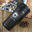 Resetermosmugg för kaffe och varma drycker 380 ml Lock med knapp Rostfritt stål med dubbla isoleringsväggar 17,5 x 6,5 cm 5