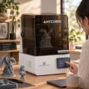 Resin 3D Printer 223 x 126 x 230 mm LCD Printing with Wave Release Technology Ball Screw Touch Screen Hinged Cover White 2