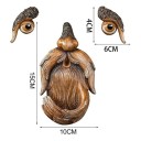 Resin Bird Feeder in Face Shape 10 x 15 cm, 6 x 4 cm Hanging Garden Feeder Garden and Terrace Decoration 2