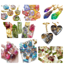 Resina UV dura cristallina con mini lampada UV Kit di indurimento per gioielli fai da te Colata Decorazioni Resina Creazione manuale 2