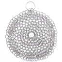Rete circolare in acciaio inox per la pulizia della ghisa, rimuovi ruggine e incrostazioni, 15 cm, acciaio inossidabile, argento, pulitore per padelle 1