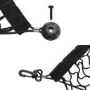 Rete di stoccaggio in nylon per bagagliaio auto 110 x 60 cm Rete elastica universale con 4 occhielli e 4 ganci Organizzatore del bagagliaio 3