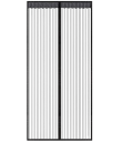 Rete magnetica per porte contro gli insetti 210 x 80 cm Tenda contro gli insetti con chiusure magnetiche Zanzariera 2