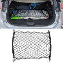 Rete nera in nylon per bagagliaio auto 70 x 70 cm estensibile fino a 105 x 105 cm Rete elastica di fissaggio per bagagli Organizzatore di carico 4
