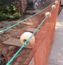 Rete protettiva in nylon marrone per uccelli 2 x 10 m Rete protettiva per giardino Maglia 2 x 2 cm Per alberi, cespugli, aiuole, serra, pergola 3