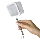 Retino da pesca in acciaio inossidabile 21–46 cm Rete telescopica 8 cm Profondità 5 cm Per la cattura di pesci e gamberi in acquari e vasche per pesci 3