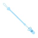 Řetízek na dudlík Silikonový s motivem srdíčka Délka 22 cm Silikon s poutkem a sponou Držák dudlíku pro miminka a kojence do kočárku 1