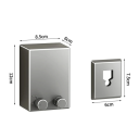 Retractable Stainless Steel Clothes Line 4.2 m Self-Adhesive Wall Mount High Load Capacity 20 kg Clothes Dryer Indoor and Outdoor Use 3