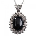 Retro damhalsband - svart 6