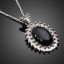 Retro dámský náhrdelník - černý 4