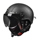 Retro flip-up motorcykelhjelm 55–62 cm ABS-skal Udskiftelig vinter- og sommerforing Stilfuld motorcykelhjelm med flip-up visir 1