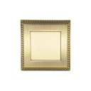 Retro nástěnný vypínač osvětlení s prázdným panelem 86 × 90 mm, kovový rám ze zinkové slitiny, antik bronz, do bytu i hotelu 1